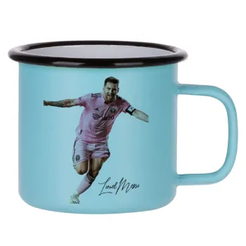 Lionel Messi inter miami jersey, Κούπα Μεταλλική εμαγιέ ΜΑΤ σιέλ 360ml