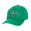 Adult Baseball Cap, 100% Cotton, Green (COTTON, ADULT, UNISEX, ONE SIZE)