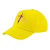 Child's Baseball Cap, 100% Cotton Twill, Yellow (COTTON, CHILD, UNISEX, ONE SIZE)