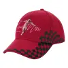 Adult Cap RACING Ultimate Red/Black, (100% COTTON DRILL, ADULT, UNISEX, ONE SIZE ADULT)