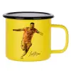 Metallic enamel MATT Yellow cup 360ml