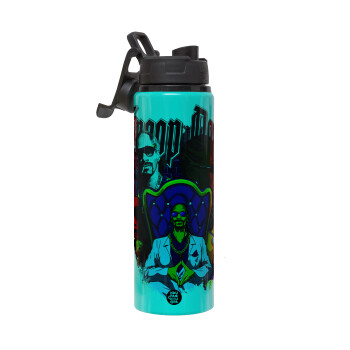 Snoop Dogg, Metallic water bottle with safety lid, 850ml aluminum