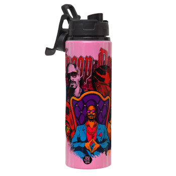 Snoop Dogg, Metallic water bottle with safety lid, 850ml aluminum
