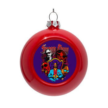 Snoop Dogg, Στολίδι Χριστουγεννιάτικη μπάλα δένδρου Κόκκινη 8cm