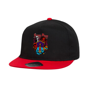 Snoop Dogg, Καπέλο παιδικό snapback, 100% Βαμβακερό, Μαύρο/Κόκκινο