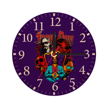 Snoop Dogg, Ρολόι τοίχου ξύλινο plywood (20cm)