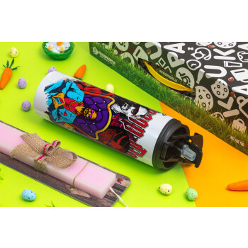 Snoop Dogg, Easter candle,Travel Tumbler 2 Lids, with metal straw & cleaning brush & aromatic flat candle (30cm) (PINK)