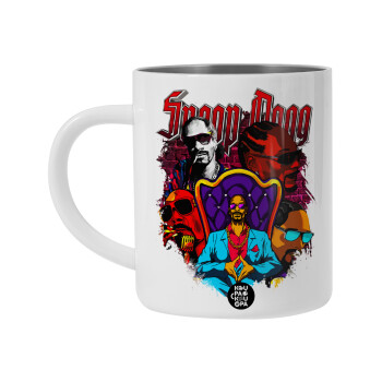 Snoop Dogg, BIG Mug Stainless steel double wall (450ml, White)