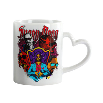 Snoop Dogg, Mug heart handle, ceramic, 330ml