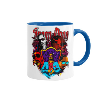 Snoop Dogg, Mug colored blue, ceramic, 330ml