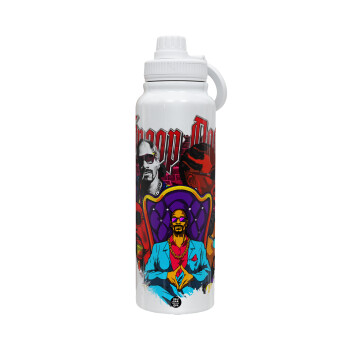 Snoop Dogg, 1L Stainless Steel Thermal Bottle with Phone Holder & Double Wall Insulation