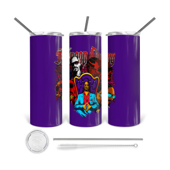 Snoop Dogg, 360 Eco friendly stainless steel tumbler 600ml, with metal straw & cleaning brush