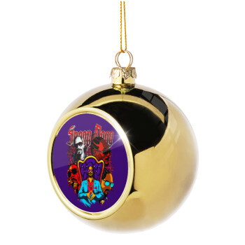 Snoop Dogg, Χριστουγεννιάτικη μπάλα δένδρου Χρυσή 8cm