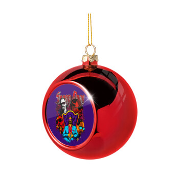 Snoop Dogg, Χριστουγεννιάτικη μπάλα δένδρου Κόκκινη 8cm