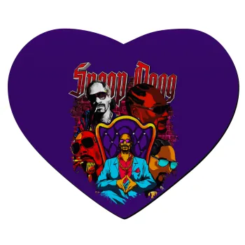 Snoop Dogg, Mousepad heart 23x20cm