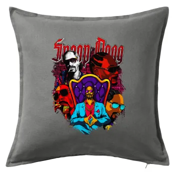 Snoop Dogg, Μαξιλάρι καναπέ Γκρι 100% βαμβάκι, περιέχεται το γέμισμα (50x50cm)