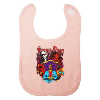 Snoop Dogg, Σαλιάρα με Σκρατς ΡΟΖ 100% Organic Cotton (0-18 months)