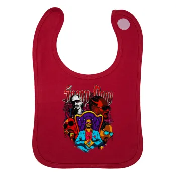 Snoop Dogg, Σαλιάρα με Σκρατς Κόκκινη 100% Organic Cotton (0-18 months)