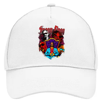 Snoop Dogg, Καπέλο Ενηλίκων Baseball, Drill, Λευκό (100% ΒΑΜΒΑΚΕΡΟ, ΕΝΗΛΙΚΩΝ, UNISEX, ONE SIZE)