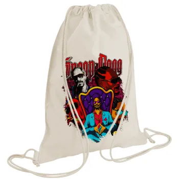 Snoop Dogg, Backpack bag GYMBAG natural (28x40cm)