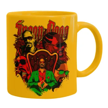 Snoop Dogg, Ceramic coffee mug yellow, 330ml