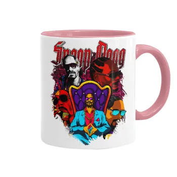 Snoop Dogg, Κούπα χρωματιστή ροζ, κεραμική, 330ml