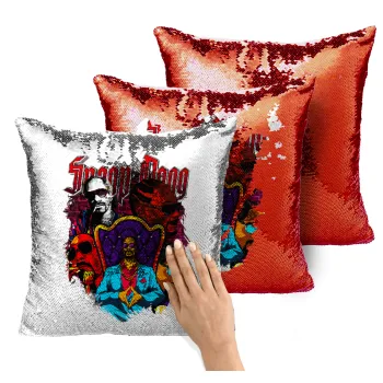 Snoop Dogg, Μαξιλάρι καναπέ Μαγικό Κόκκινο με πούλιες 40x40cm περιέχεται το γέμισμα