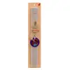 Easter Set, wooden keychain & scented Easter candle flat (30cm) (GRAY)