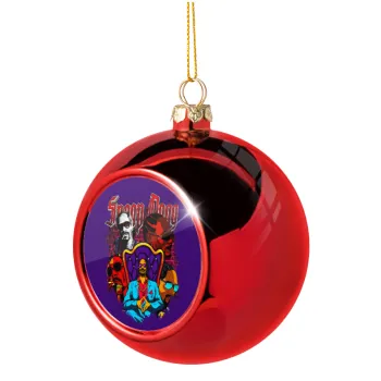 Snoop Dogg, Christmas tree ball Red 8cm