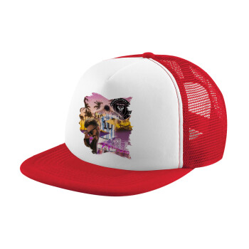 Lionel Messi Miami, Καπέλο Soft Trucker με Δίχτυ Red/White 