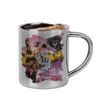 Lionel Messi Miami, Κουπάκι μεταλλικό διπλού τοιχώματος για espresso (220ml)