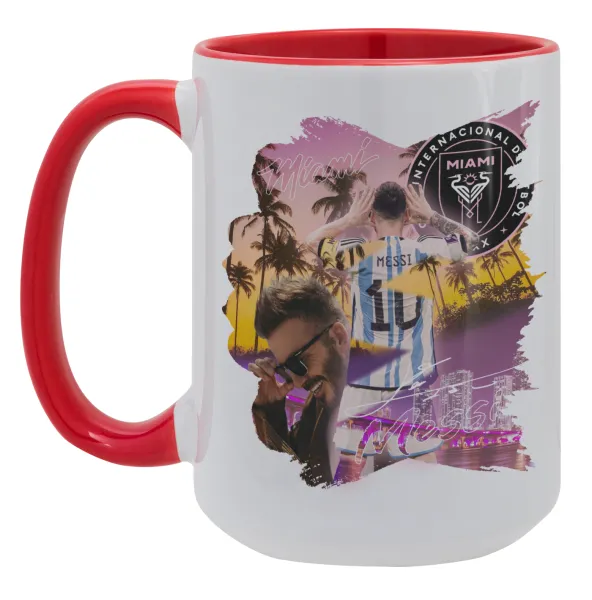 Lionel Messi Miami — Mega 15oz Κόκκινη
