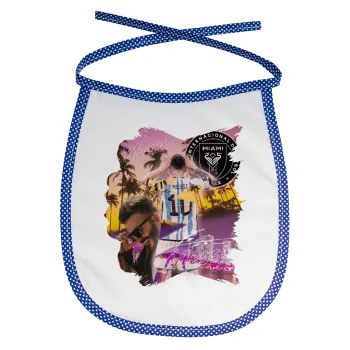 Lionel Messi Miami, Σαλιάρα μωρού αλέκιαστη με κορδόνι Μπλε