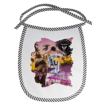 Lionel Messi Miami, Σαλιάρα μωρού αλέκιαστη με κορδόνι Μαύρη