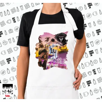 Lionel Messi Miami, Ποδιά μακριά Σεφ ολόσωμη με τσέπες white (ΕΝΗΛΙΚΩΝ)