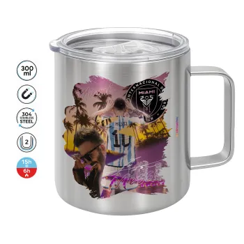 Lionel Messi Miami, Mug Stainless steel double wall 300ml