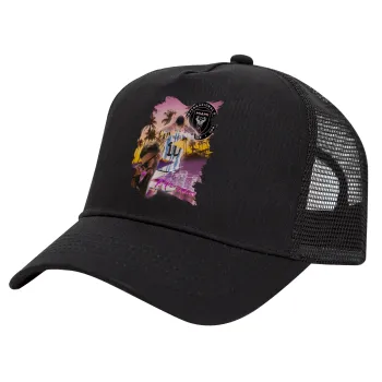 Lionel Messi Miami, Trucker Hat with Mesh, Black, (COTTON, KIDS, UNISEX, ONE SIZE)
