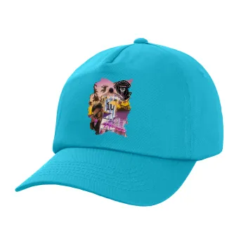 Lionel Messi Miami, Children's Baseball Cap, 100% Cotton Twill, Blue (COTTON, CHILDREN, UNISEX, ONE SIZE)