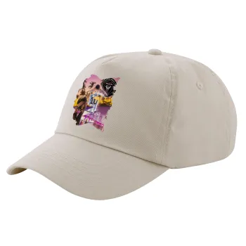 Lionel Messi Miami, Μπεζ (SAND) Πεντάφυλλο Καπέλο Ενηλίκων Βαμβακερό (UNISEX, ONE SIZE)