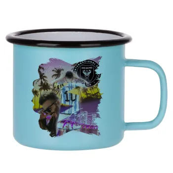 Lionel Messi Miami, Κούπα Μεταλλική εμαγιέ ΜΑΤ σιέλ 360ml