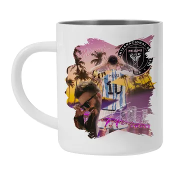 Lionel Messi Miami, Mug Stainless steel double wall 300ml