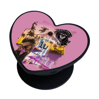 Lionel Messi Miami, Phone Holders Stand  καρδιά Μαύρο Βάση Στήριξης Κινητού στο Χέρι