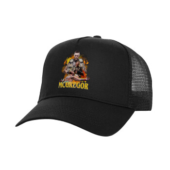 Conor McGregor Notorious, Καπέλο Structured Trucker, Μαύρο, 100% βαμβακερό