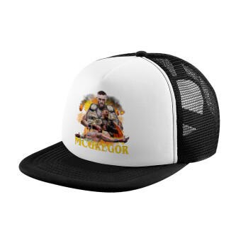 Conor McGregor Notorious, Καπέλο Soft Trucker με Δίχτυ Black/White 