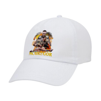 Conor McGregor Notorious, Καπέλο Baseball Λευκό (5-φύλλο, unisex)