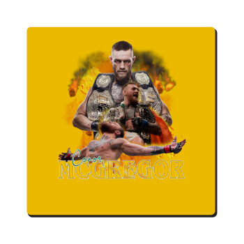 Conor McGregor Notorious, Τετράγωνο μαγνητάκι ξύλινο 6x6cm