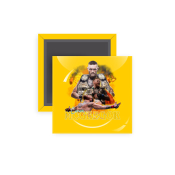 Conor McGregor Notorious, Μαγνητάκι ψυγείου τετράγωνο διάστασης 5x5cm