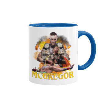 Conor McGregor Notorious, Mug colored blue, ceramic, 330ml