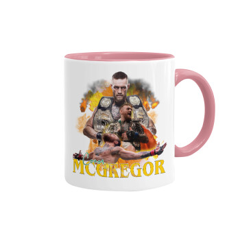 Conor McGregor Notorious, Mug colored pink, ceramic, 330ml