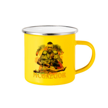 Conor McGregor Notorious, Κούπα Μεταλλική εμαγιέ Κίτρινη 360ml